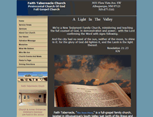 Tablet Screenshot of faithtabnm.com